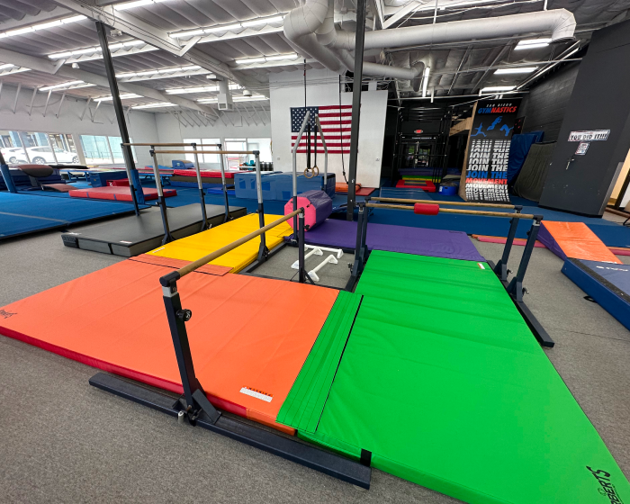 The inside of the Point Loma location, with various gym equipment